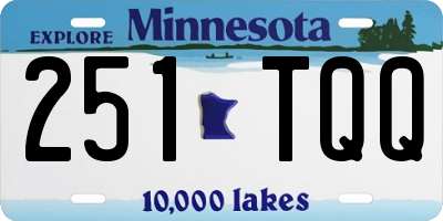 MN license plate 251TQQ