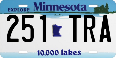 MN license plate 251TRA