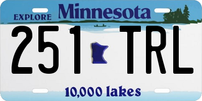 MN license plate 251TRL