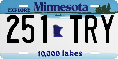 MN license plate 251TRY