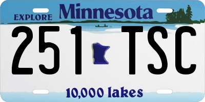 MN license plate 251TSC