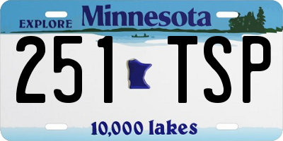 MN license plate 251TSP
