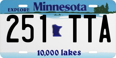 MN license plate 251TTA