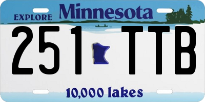MN license plate 251TTB