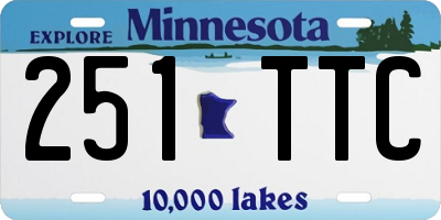 MN license plate 251TTC