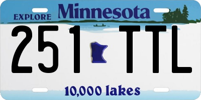 MN license plate 251TTL
