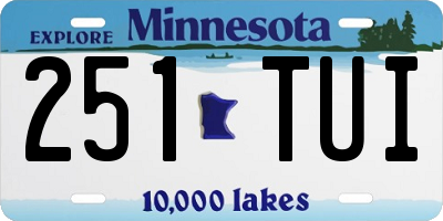 MN license plate 251TUI