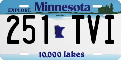 MN license plate 251TVI
