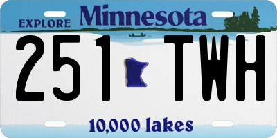 MN license plate 251TWH