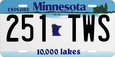 MN license plate 251TWS
