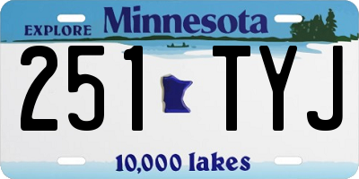 MN license plate 251TYJ