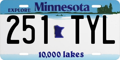 MN license plate 251TYL