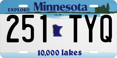 MN license plate 251TYQ