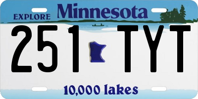 MN license plate 251TYT