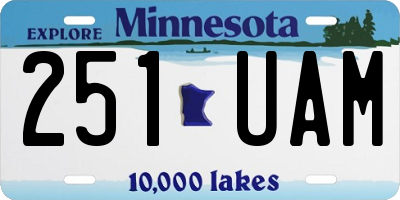 MN license plate 251UAM