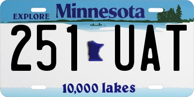 MN license plate 251UAT