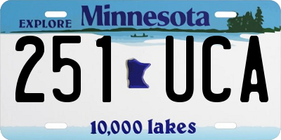 MN license plate 251UCA