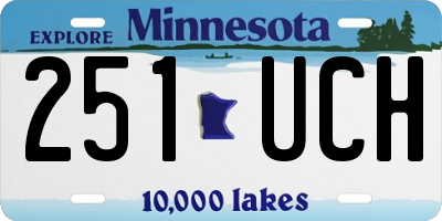 MN license plate 251UCH