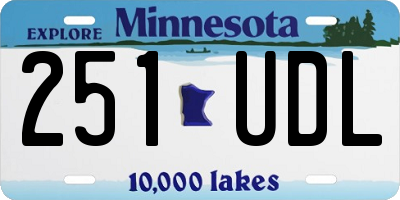 MN license plate 251UDL