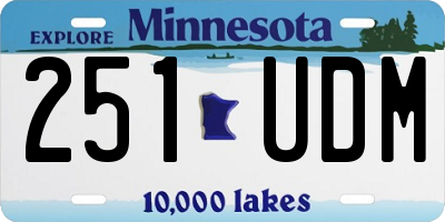 MN license plate 251UDM
