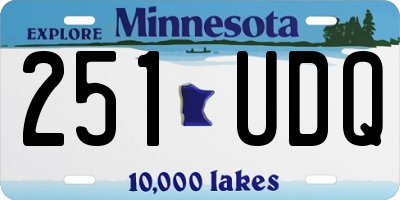 MN license plate 251UDQ