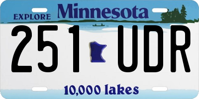 MN license plate 251UDR