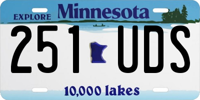 MN license plate 251UDS