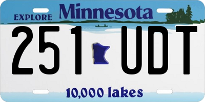 MN license plate 251UDT