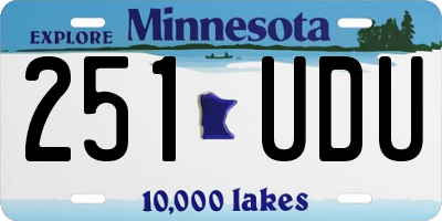 MN license plate 251UDU