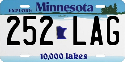 MN license plate 252LAG