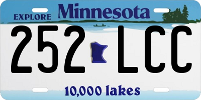 MN license plate 252LCC