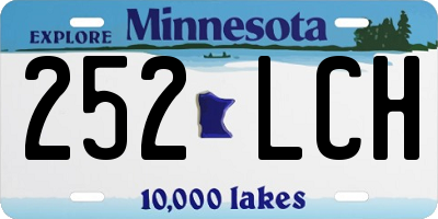 MN license plate 252LCH