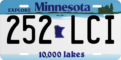 MN license plate 252LCI