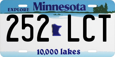 MN license plate 252LCT