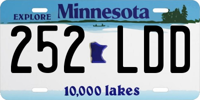MN license plate 252LDD