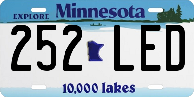 MN license plate 252LED