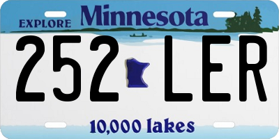 MN license plate 252LER