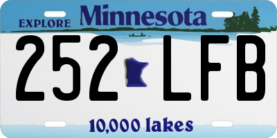 MN license plate 252LFB