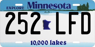MN license plate 252LFD