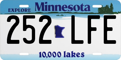 MN license plate 252LFE