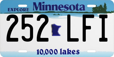 MN license plate 252LFI
