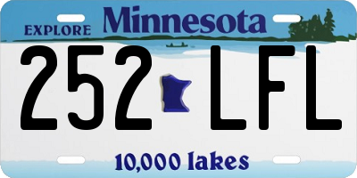 MN license plate 252LFL