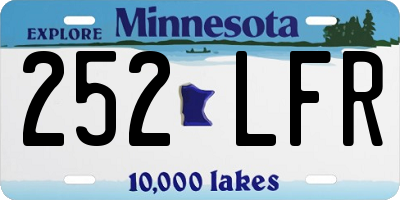 MN license plate 252LFR