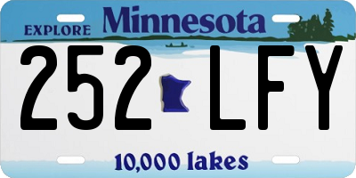 MN license plate 252LFY