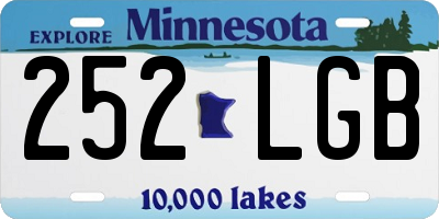 MN license plate 252LGB