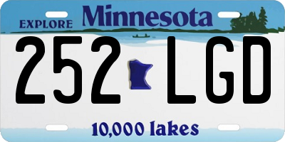 MN license plate 252LGD