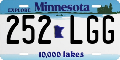 MN license plate 252LGG