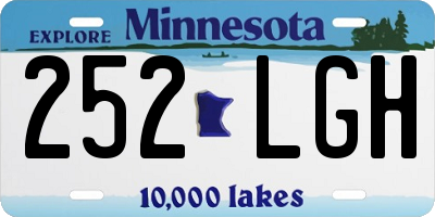 MN license plate 252LGH