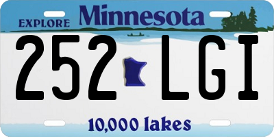 MN license plate 252LGI