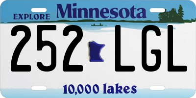 MN license plate 252LGL